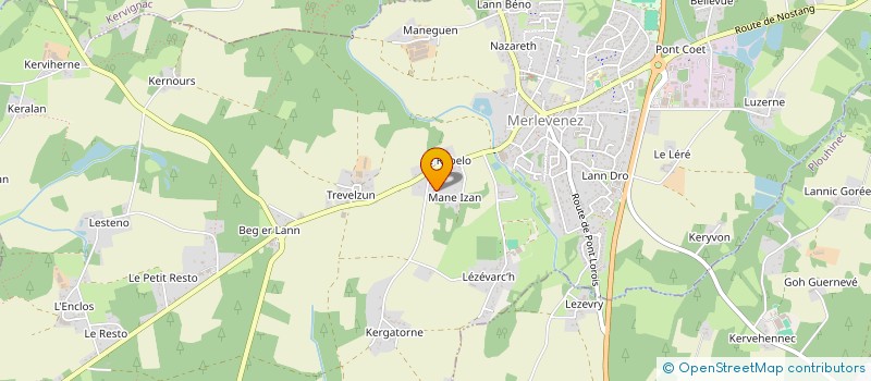 localisation de l'entreprise BOIS DE LA LANDE AUX BUSES  MERLEVENEZ