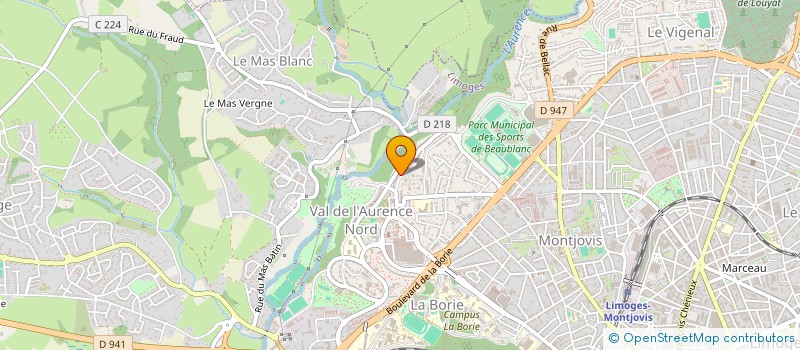 localisation de l'entreprise BOIS DE LA VIE à LIMOGES