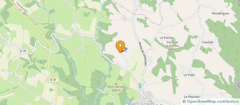 localisation de l'entreprise BOIS DE LESPINAS  SAINT-CIRGUES