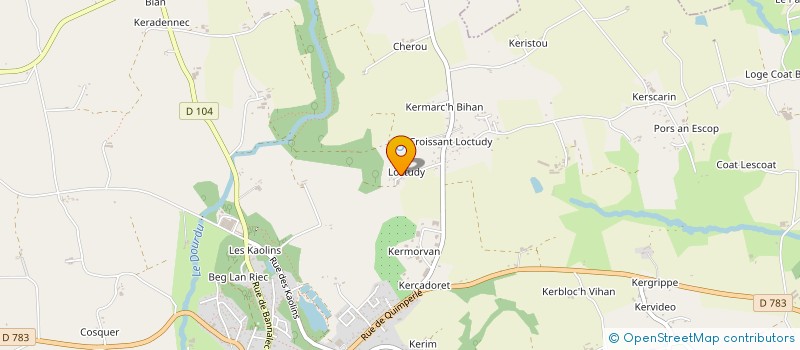 localisation de l'entreprise BOIS DE LOCTUDY  RIEC-SUR-BELON