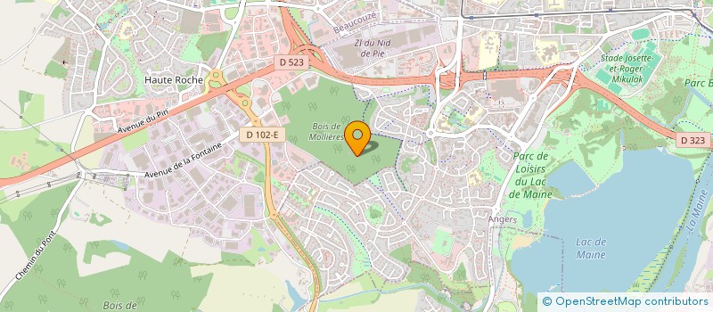 localisation de l'entreprise BOIS DE MOLLIERE  BEAUCOUZE