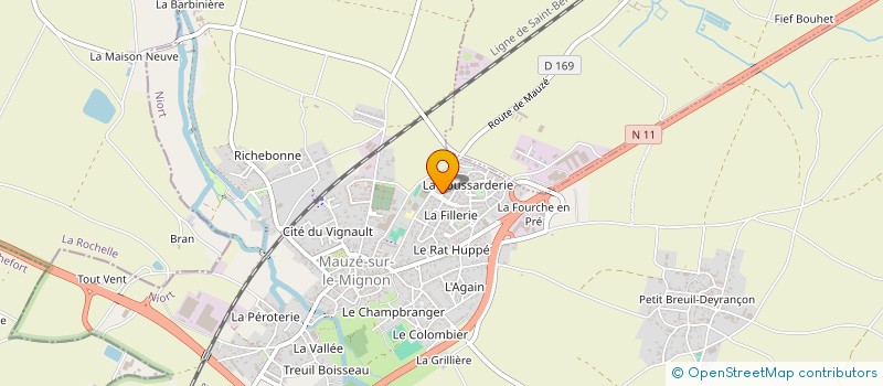 localisation de l'entreprise BOIS DE PAN à MAUZE-SUR-LE-MIGNON