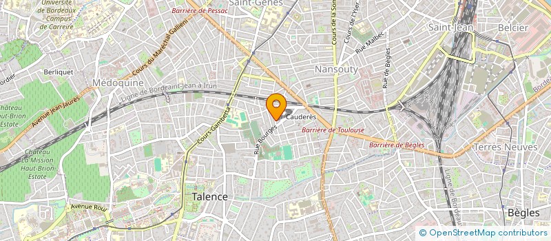 localisation de l'entreprise BOIS DE ROSE  TALENCE