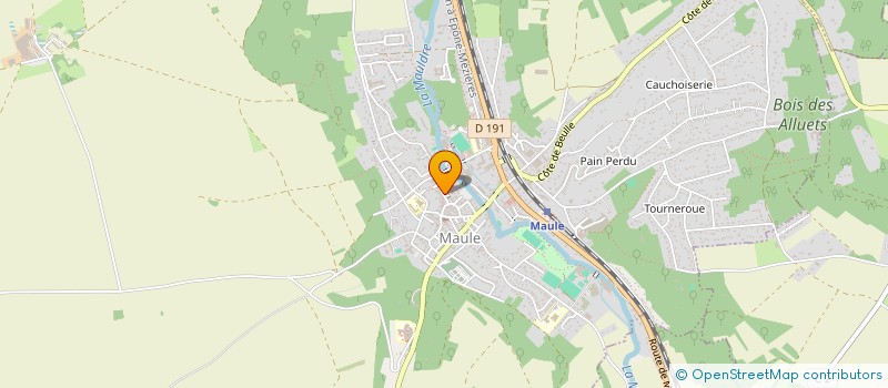 localisation de l'entreprise BOIS DE VILLIERS  MAULE