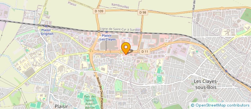 localisation de l'entreprise BOIS DES GRIVES  PLAISIR