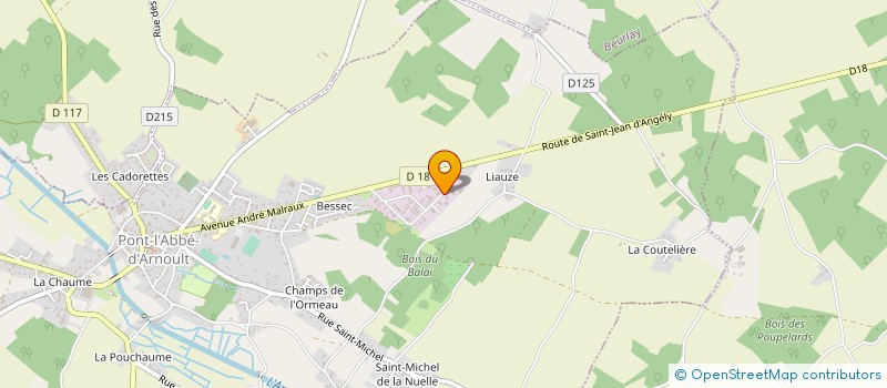 localisation de l'entreprise BOIS DES SENS  PONT-L'ABBE-D'ARNOULT