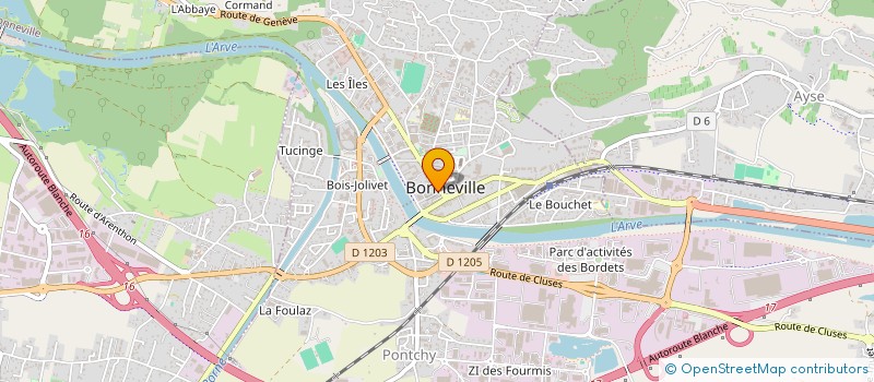 localisation de l'entreprise BOIS DES TOURS  BONNEVILLE