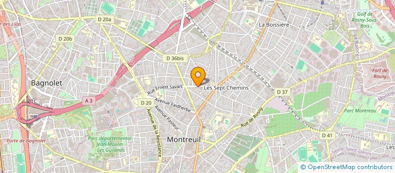 localisation de l'entreprise BOIS DESIGN à MONTREUIL