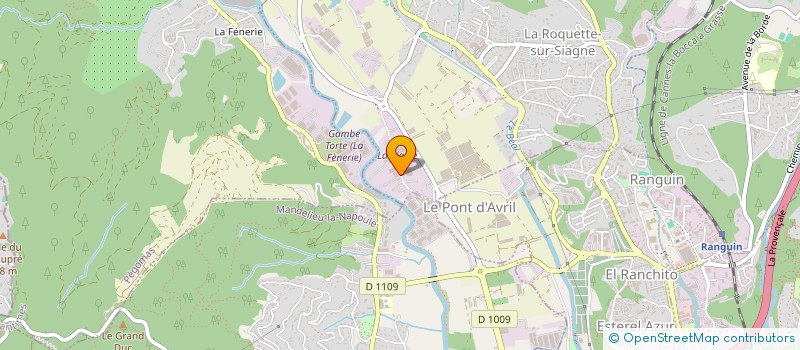 localisation de l'entreprise BOIS DISCOUNT à LA ROQUETTE-SUR-SIAGNE
