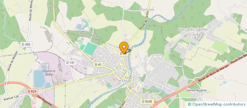 localisation de l'entreprise BOIS DU MASSIF DES LANDES  TARTAS