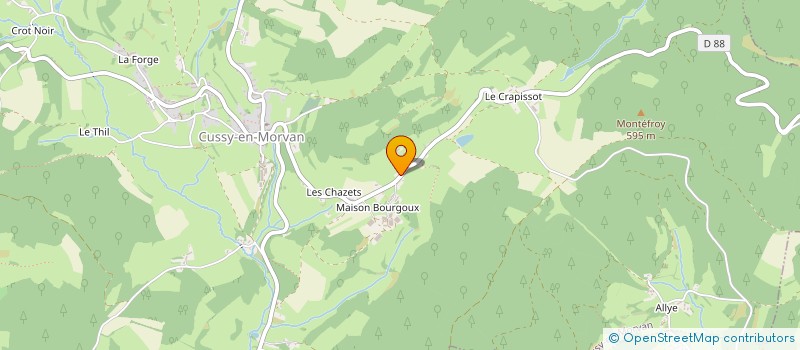 localisation de l'entreprise BOIS DU MORVAN  CUSSY-EN-MORVAN