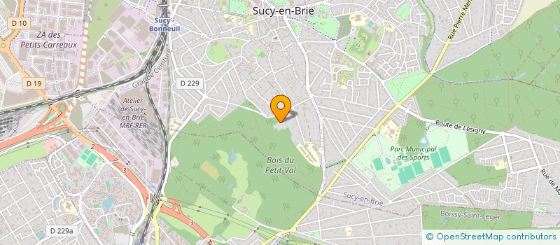 localisation de l'entreprise BOIS DU PETIT VAL A SUCY EN BRIE  SUCY-EN-BRIE