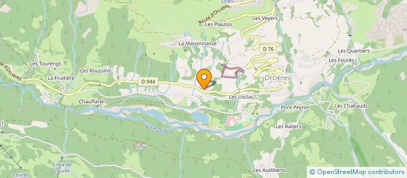 localisation de l'entreprise BOIS DU ROULE  ORCIERES