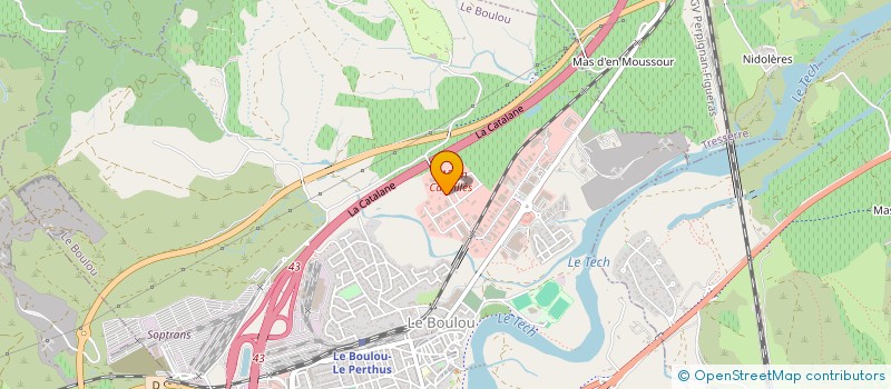 localisation de l'entreprise BOIS DU ROUSSILLON à LE BOULOU
