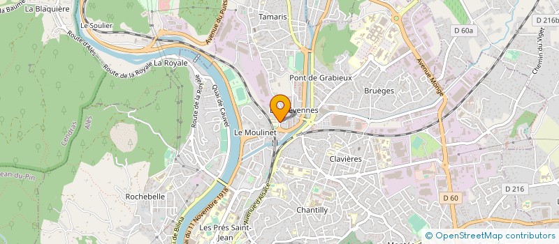 localisation de l'entreprise BOIS ENERGIE CEVENNES LANGUEDOC  ALES