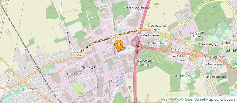 localisation de l'entreprise BOIS ENERGIE SERVICE à SARAN