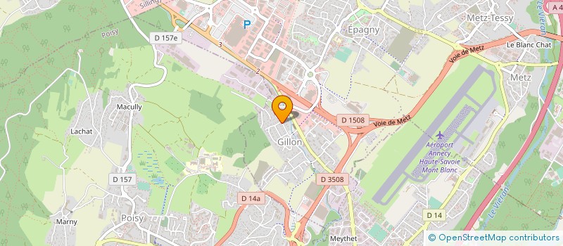 localisation de l'entreprise BOIS ET ALU  EPAGNY METZ-TESSY