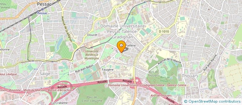 localisation de l'entreprise BOIS ET ASTUCES à PESSAC