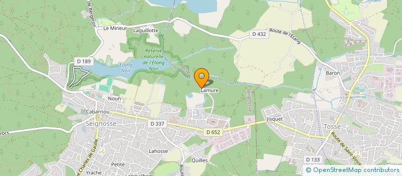 localisation de l'entreprise BOIS ET BASSIN à SEIGNOSSE