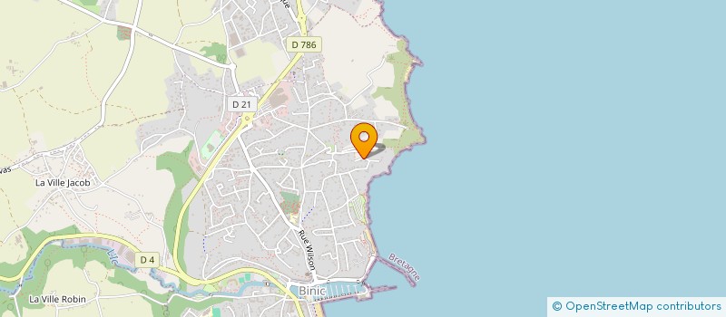 localisation de l'entreprise BOIS ET BLEUE  BINIC-ETABLES-SUR-MER