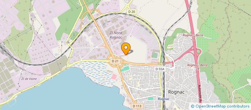 localisation de l'entreprise BOIS ET CHARPENTES FAIZENDE  ROGNAC