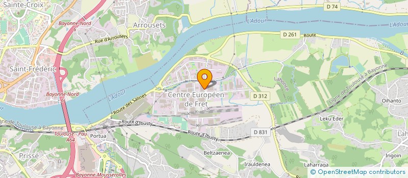 localisation de l'entreprise BOIS ET CHIFFONS EXPLOITATION à MOUGUERRE