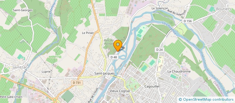 localisation de l'entreprise BOIS ET COMPAGNIE à COGNAC