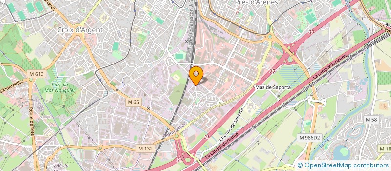 localisation de l'entreprise BOIS ET CONFORT à MONTPELLIER