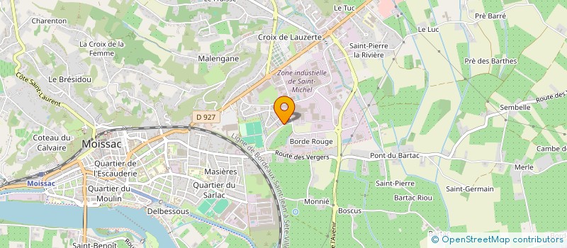 localisation de l'entreprise BOIS ET DECO 82 à MOISSAC
