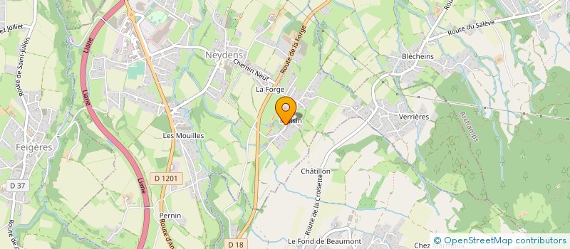 localisation de l'entreprise BOIS ET DECOUPES à NEYDENS