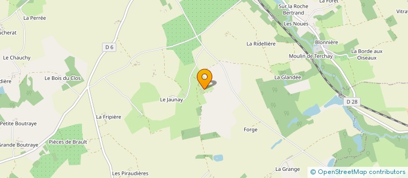 localisation de l'entreprise BOIS ET FORET 37  SAINT-PATERNE-RACAN