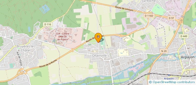 localisation de l'entreprise BOIS ET FORET  OLLAINVILLE