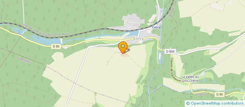 localisation de l'entreprise BOIS ET FORET  CORCY