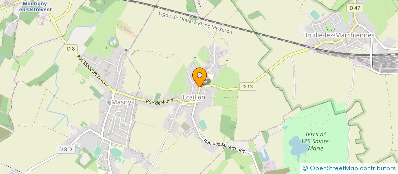 localisation de l'entreprise BOIS ET GALOP  ECAILLON