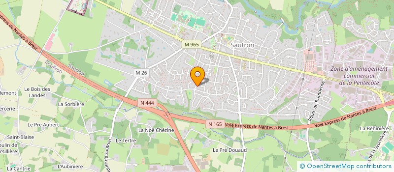 localisation de l'entreprise BOIS ET JARDINS  SAUTRON