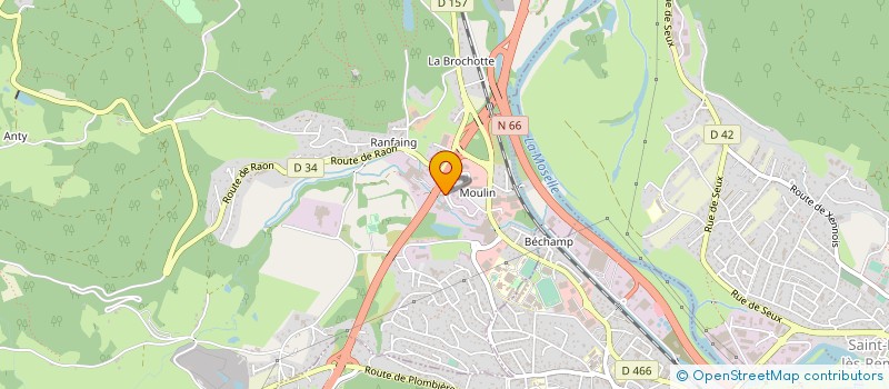 localisation de l'entreprise BOIS ET LOGISTIQUE CAGNIN à SAINT-NABORD