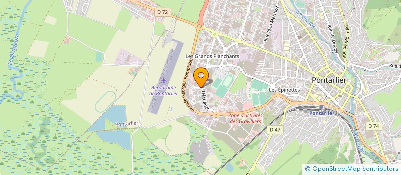 localisation de l'entreprise BOIS ET MASSIF à PONTARLIER