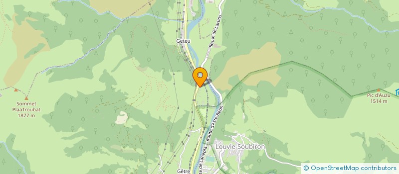 localisation de l'entreprise BOIS ET MATERIAUX D'OSSAU à LARUNS