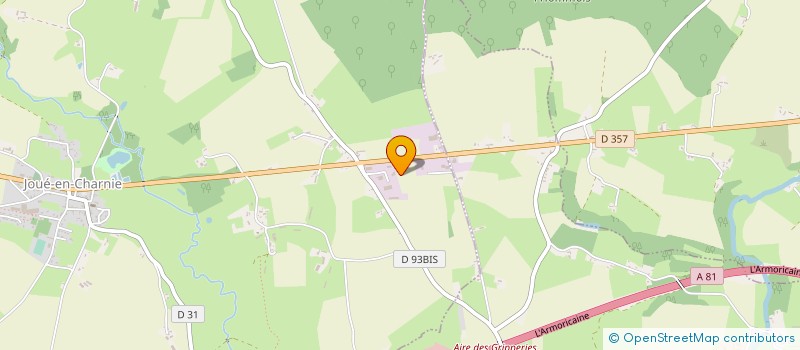 localisation de l'entreprise BOIS ET MATERIAUX DE LA CHARNIE à JOUE-EN-CHARNIE