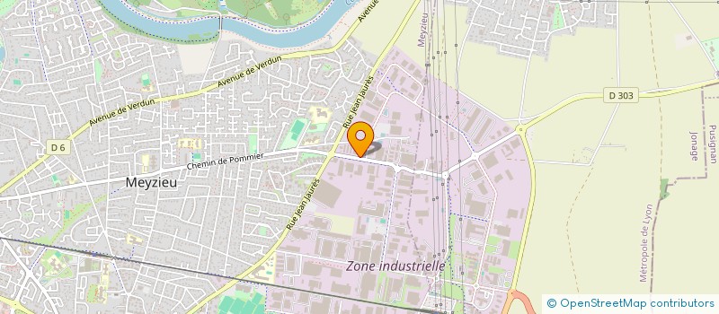 localisation de l'entreprise BOIS ET MATERIAUX DU SUD-EST  MEYZIEU