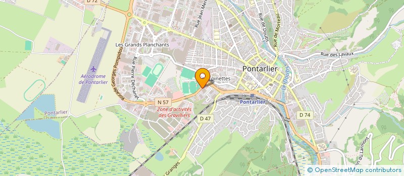 localisation de l'entreprise BOIS ET MATERIAUX PONTARLIER à PONTARLIER