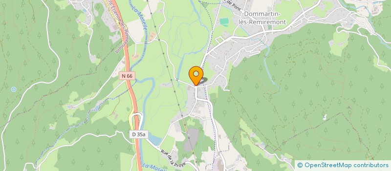 localisation de l'entreprise BOIS ET NATURE  DOMMARTIN-LES-REMIREMONT