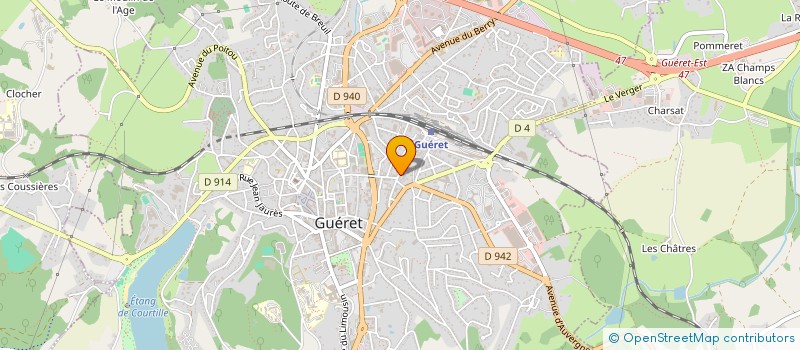localisation de l'entreprise BOIS ET NUANCES à GUERET