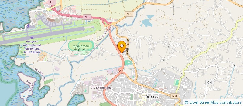 localisation de l'entreprise BOIS ET ROTIN DES ILES  DUCOS