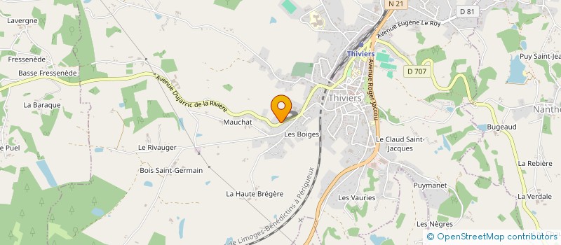 localisation de l'entreprise BOIS ET SCIAGE DU PERIGORD à SAINT SULPICE D EXCIDEUIL