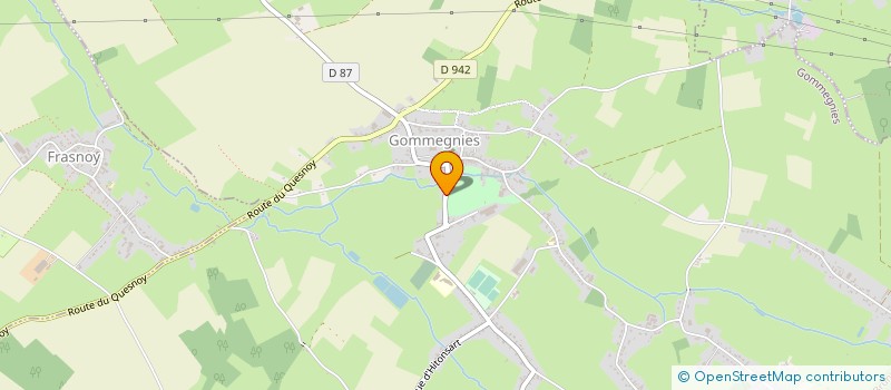 localisation de l'entreprise BOIS ET SCIAGES à GOMMEGNIES