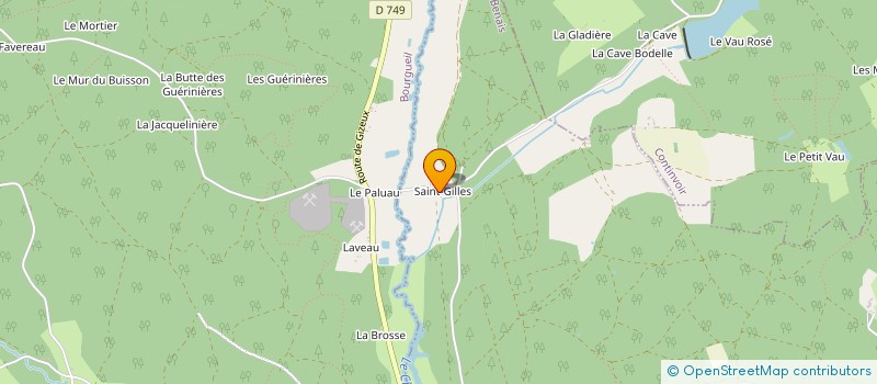 localisation de l'entreprise BOIS ET SCIERIE DU PALLUAU à BOURGUEIL