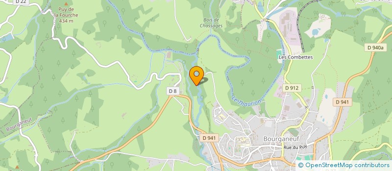 localisation de l'entreprise BOIS ET SECHOIRS DE LA MOURNE à BOURGANEUF