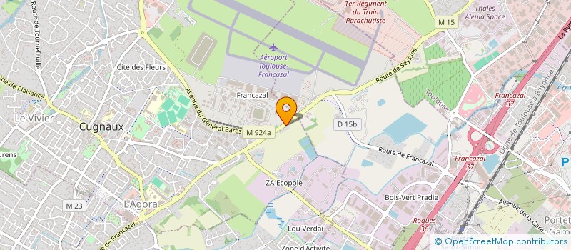 localisation de l'entreprise BOIS ET SOLEIL TOULOUSAIN  CUGNAUX