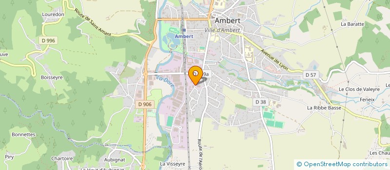 localisation de l'entreprise BOIS ET TRANSFORMATION à AMBERT